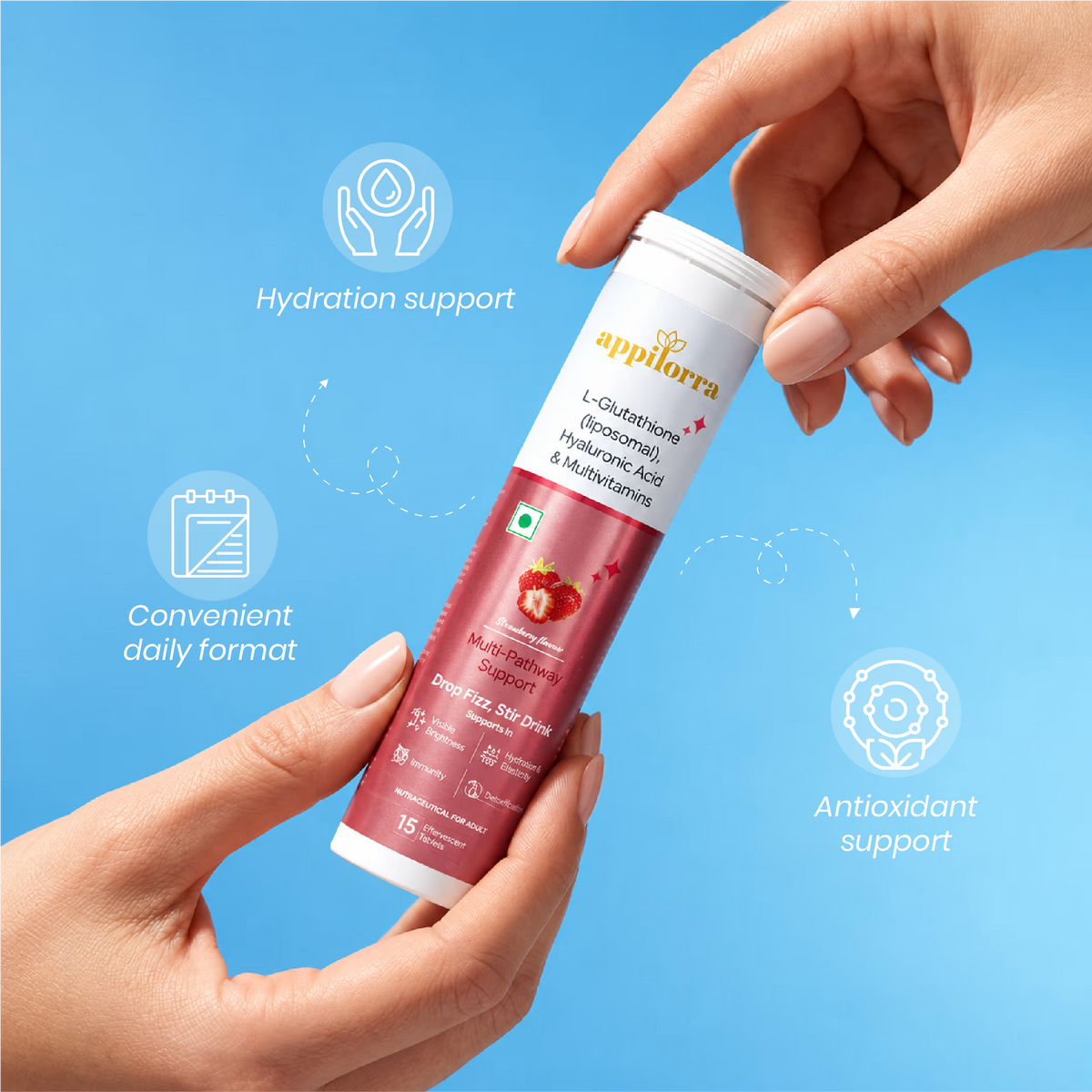 L-Glutathione (liposomal), Hyaluronic Acid & Multivitamins